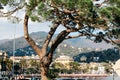 Rapallo, Italy - 03 27 2013: View of the streets of a resort town Rapallo