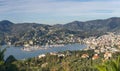 Rapallo view - Ligurian sea - Liguria - Italy Royalty Free Stock Photo