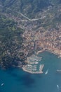 Rapallo village Italy aerial view Royalty Free Stock Photo