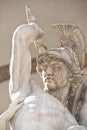 `The rape of Polyxena` sculpture in Loggia Dei Lanzi, Florence, Italy.