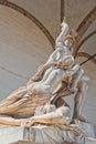 `The rape of Polyxena` sculpture in Loggia Dei Lanzi, Florence, Italy. Royalty Free Stock Photo