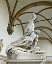 The of Polyxena sculpture in Loggia della Signoria. Florenc