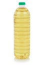 Rapeseed vegetable oil bottle isolated Royalty Free Stock Photo