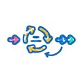 rapid application development software icon doodle illustration