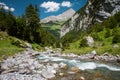 Rapid brook near Klausen Pass, Switz