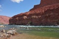 The rapid course of the Colorado River