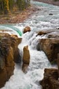 The rapid current of the falls