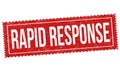 Rapid response grunge rubber stamp