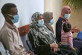 Preventive medicine in the Palestinian Ministry of Health takes samples for coronavirus testing
