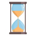 Rapid sand clock icon cartoon vector. Design image Royalty Free Stock Photo