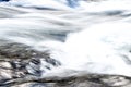 Rapid water stream of a river