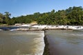 Rapids of Gave-de-Pau River in French Pyrenees