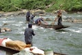 Rapids impede river traffic, inland transport, Nicaragua Royalty Free Stock Photo