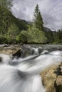 Rapids in the Slovenian mountains Royalty Free Stock Photo