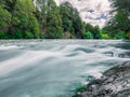 Rapids of the Manso River in the forest Royalty Free Stock Photo