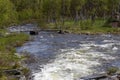 Rapids at Mittadalen Harjedalen Sweden Royalty Free Stock Photo