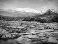 Rapids on mystic  River Coe, mountains scenery in Scotland Royalty Free Stock Photo