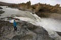 Rapids near Godafoss Waterfall - Iceland Royalty Free Stock Photo
