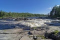 Rapids on the northern river. Kola Peninsula, Russia