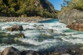 Rapids at Saltos del Petrohue waterfalls