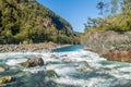 Rapids at Saltos del Petrohue waterfalls