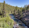 Rapids of Truckee River in Forest