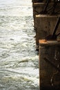 The Rapids underneath the Bridge over the James River Royalty Free Stock Photo