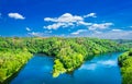 The Rappbode Dam lake of Wendefurth in Harz, Germany