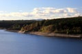 Rappbode dam Rappbode-Talsperre with Brocken in background