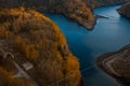 Rappbodetalsperre and Rappbode River in Harz Mountains National Park, Germany