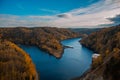 Rappbodetalsperre and Rappbode River in Harz Mountains National Park, Germany