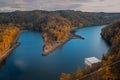 Rappbodetalsperre and Rappbode River in Harz Mountains National Park, Germany