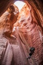 Rappeling in Utah Royalty Free Stock Photo