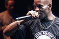 Rapper DMX performing on concert.Rap singer Earl Simmons singing on stage Royalty Free Stock Photo