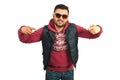 Rapper man with attitude Royalty Free Stock Photo