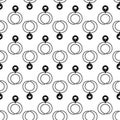 Rapper necklace pattern seamless vector