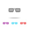 rapper's glasses icon. Elements of life style in multi colored icons. Premium quality graphic design icon. Simple icon for websit