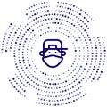 rapper vector icon. rapper editable stroke. rapper linear symbol for use on web and mobile apps, logo, print media. Thin line