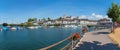 RAPPERSWIL, Sankt Gallen, SCHWEIZ, 29th Aug 2018: old town of Rapperswil and harbor, popular tourist destnation Royalty Free Stock Photo