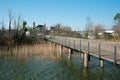 Wooden bridge from Hurden to Rapperswil