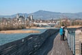 Wooden bridge from Hurden to Rapperswil