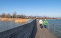 Wooden bridge from Hurden to Rapperswil