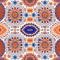 Pattern of Mandalas intricate arabesque shapes for tapestry pattern. Generative AI