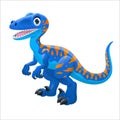 Raptor Dinosaurus Cute Cartoon Children Kids Style