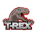 Raptor Tyrannosaurus or T-rex logo