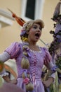 Rapunzel in Disneyland Parade