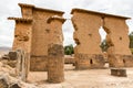 Raqchi, Inca archaeological site in Cusco, Peru Ruin of Temple at Chacha,South America Royalty Free Stock Photo