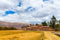 Raqchi, Inca archaeological site in Cusco, Peru (Ruin of Temple of Wiracocha) at Chacha, America