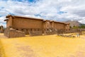 Raqchi, Inca archaeological site in Cusco, Peru (Ruin of Temple of Wiracocha) at Chacha, America Royalty Free Stock Photo