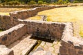 Raqchi, Inca archaeological site in Cusco, Peru (Ruin of Temple of Wiracocha) at Chacha,America